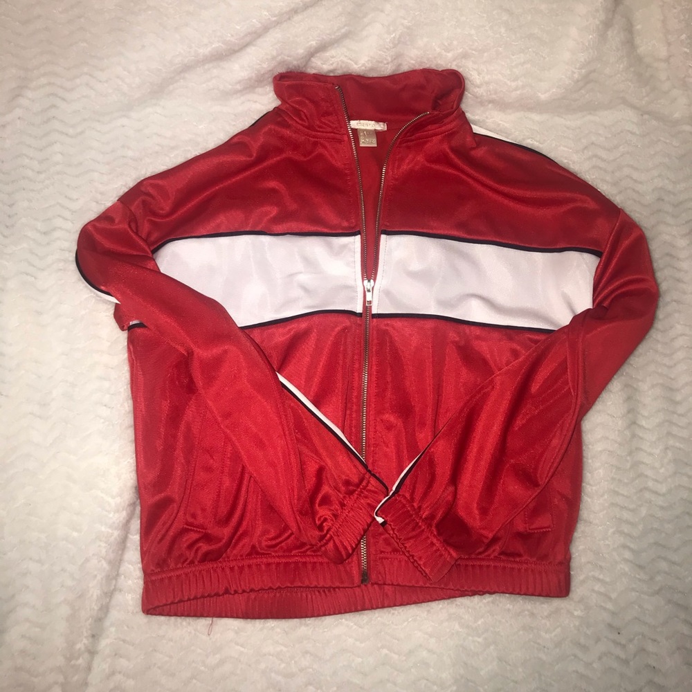 Red white forever 21 jacket